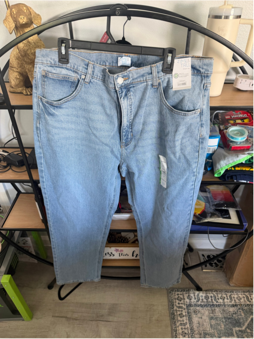 Women's Time and Tru Straight Leg Jeans Size 20 Blue